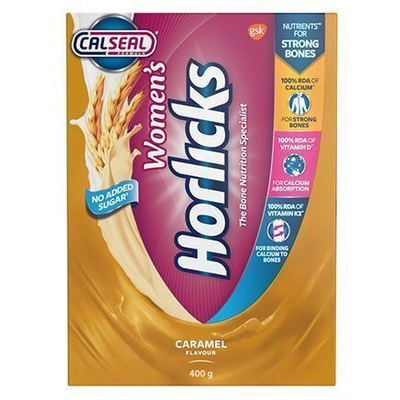 Horlicks Women's Horlicks Health & Nutrition Drink - Caramel Flavour, No Added Sugar