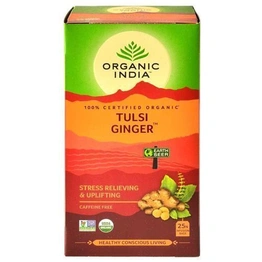 Organic India Infusion Bags - The Original Tulsi Ginger 25 pcs Carton