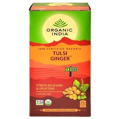 Organic India Infusion Bags - The Original Tulsi Ginger 25 pcs Carton