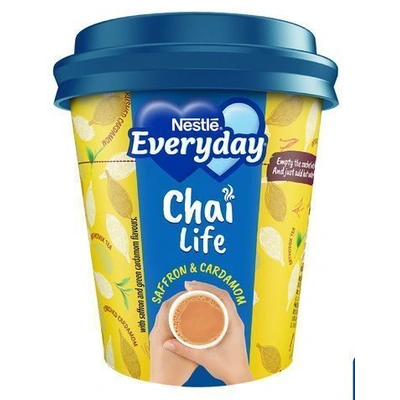 Nestle Everyday Chai Life Saffron & Cardamom Instant Premix Tea 16 gm Cup