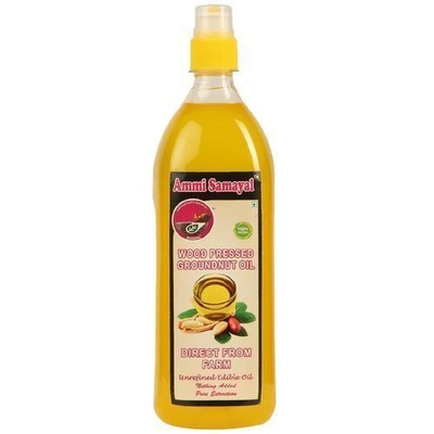 Ammi Samayal Groundnut Oil - Wood Pressed, Edible