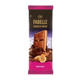 Fabelle Fruit and Nut Choco Deck Bar 128g