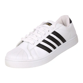 SPARX WHITE/BLACK GENTS SPORTS SHOES_SM-323