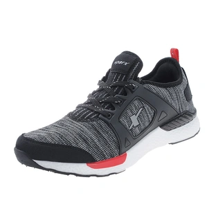 SPARX BLACK/WHITE GENTS SPORTS SHOES_SM-339