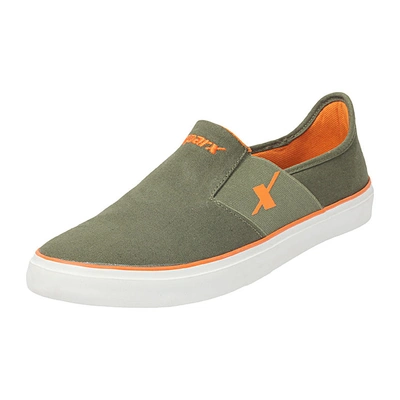 SPARX OLIVE/ORANGE GENTS SPORTS SHOES_SM-214