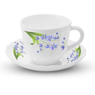 Lavender Cup & Fluted Saucer Set