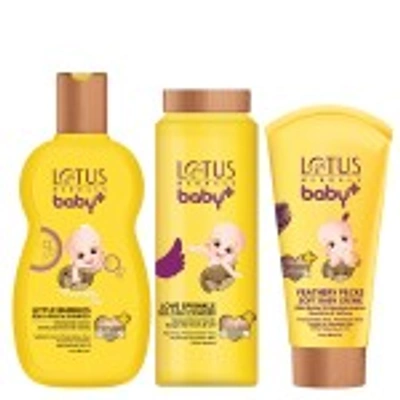 LOTUS HERBALS BABY+ COMBO PACK (SHAMPOO-200ML+POWDER-100GM+CRÈME-50GM)