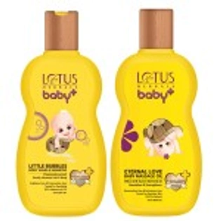 LOTUS HERBALS BABY+ COMBO PACK (SHAMPOO 200 ML+OIL -200ML)