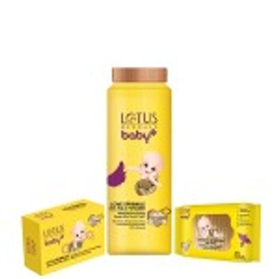 LOTUS HERBALS BABY+ COMBO PACK (POWDER-100GM+ SOAP-75G+WIPES-24N)