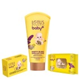 LOTUS HERBALS BABY+ COMBO PACK (CRÈME-100GM+WIPES-72 N+SOAP-75G)