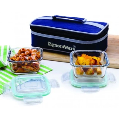 Signoraware Midday Glass Lunch Box Square