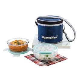 Signoraware Executive Glass Small Lunch Box