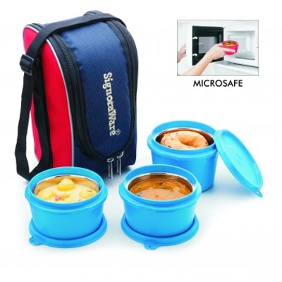 Executive Microsafe 3 Tier Steel Lunch Box