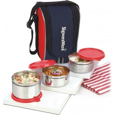 Executive Maxx Fresh Steel Medium Lunch Box