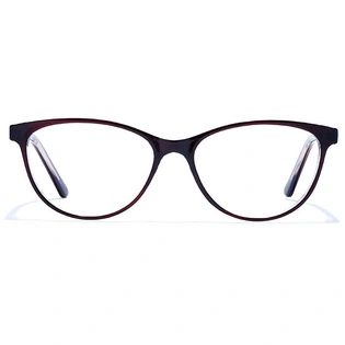 GRAVIATE by Coolwinks E12A6684 Glossy Black Full Frame Cateye Eyeglasses for Women