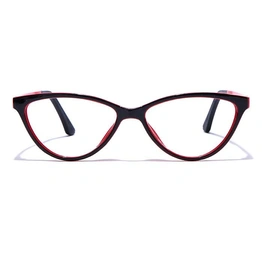 GRAVIATE by Coolwinks E12A7656 Glossy Black Full Frame Cateye Eyeglasses for Women