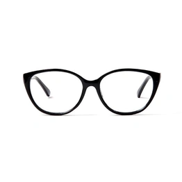 GRAVIATE by Coolwinks E12B5694 Glossy Black Full Frame Cateye Eyeglasses for Women