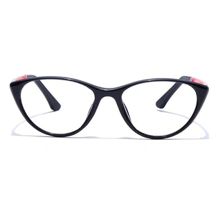 GRAVIATE by Coolwinks E12B7654 Glossy Black Full Frame Cateye Eyeglasses for Women