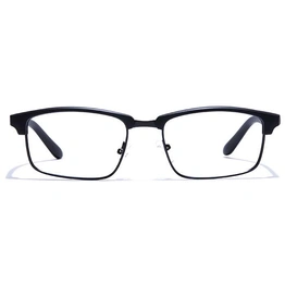 GRAVIATE by Coolwinks E12A7508 Matte Black Full Frame Clubmaster Eyeglasses for Men and Women