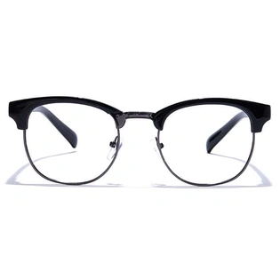 GRAVIATE by Coolwinks E12A7576 Glossy Black Full Frame Clubmaster Eyeglasses for Men and Women