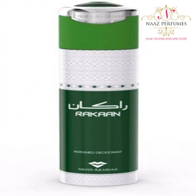 Swiss Arabian Rakaan Deodorant Spray - For Men (200 ml)Swiss Arabian Rakaan Deodorant Spray - For Men (200 ml)