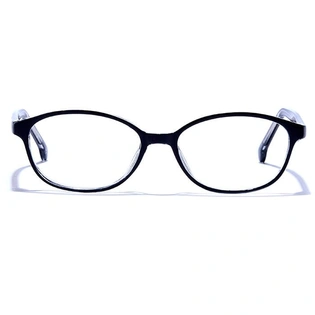 GRAVIATE by Coolwinks E12B6458 Glossy Black Full Frame Oval Eyeglasses for Men and Women