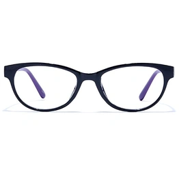 GRAVIATE by Coolwinks E12B6693 Glossy Black Full Frame Oval Eyeglasses for Women