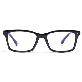 GRAVIATE by Coolwinks E12A7126 Glossy Black Full Frame Rectangle Eyeglasses for Kids