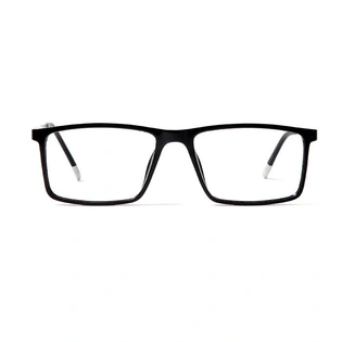 GRAVIATE by Coolwinks E12A5614 Glossy Black Full Frame Rectangle Eyeglasses for Men and Women