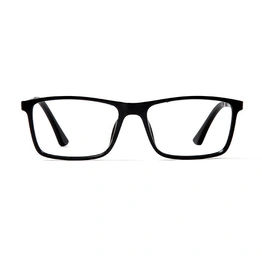 GRAVIATE by Coolwinks E12A5622 Glossy Black Full Frame Rectangle Eyeglasses for Men and Women