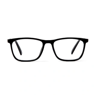 GRAVIATE by Coolwinks E12A5638 Matte Black Full Frame Rectangle Eyeglasses for Men and Women