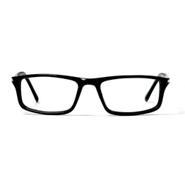 GRAVIATE by Coolwinks E12A5650 Glossy Black Full Frame Rectangle Eyeglasses for Men and Women