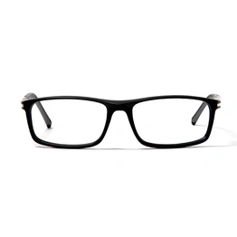 GRAVIATE by Coolwinks E12A5662 Matte Black Full Frame Rectangle Eyeglasses for Men and Women