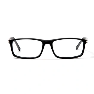 GRAVIATE by Coolwinks E12A5662 Matte Black Full Frame Rectangle Eyeglasses for Men and Women