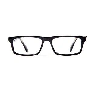 GRAVIATE by Coolwinks E12A5667 Glossy Black Full Frame Rectangle Eyeglasses for Men and Women