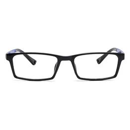 GRAVIATE by Coolwinks E12A6925 Glossy Black Full Frame Rectangle Eyeglasses for Men and Women