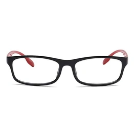 GRAVIATE by Coolwinks E12A6935 Glossy Black Full Frame Rectangle Eyeglasses for Men and Women