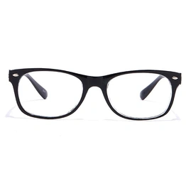 GRAVIATE by Coolwinks E12A6961 Glossy Black Full Frame Rectangle Eyeglasses for Men and Women