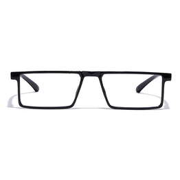 GRAVIATE by Coolwinks E12A7067 Glossy Black Full Frame Rectangle Eyeglasses for Men and Women