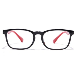 GRAVIATE by Coolwinks E12A7128 Glossy Black Full Frame Rectangle Eyeglasses for Men and Women