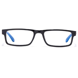 GRAVIATE by Coolwinks E12A7229 Glossy Black Full Frame Rectangle Eyeglasses for Men and Women