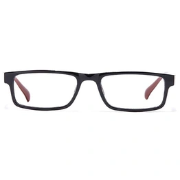 GRAVIATE by Coolwinks E12A7230 Glossy Black Full Frame Rectangle Eyeglasses for Men and Women