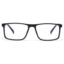 GRAVIATE by Coolwinks E12A7355 Matte Black Full Frame Rectangle Eyeglasses for Men and Women