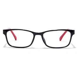 GRAVIATE by Coolwinks E12A7436 Glossy Black Full Frame Rectangle Eyeglasses for Men and Women