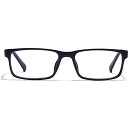 GRAVIATE by Coolwinks E12A7497 Matte Black Full Frame Rectangle Eyeglasses for Men and Women