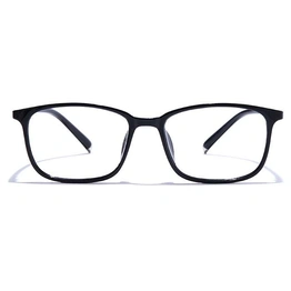 GRAVIATE by Coolwinks E12A7543 Glossy Black Full Frame Rectangle Eyeglasses for Men and Women