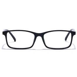 GRAVIATE by Coolwinks E12A7569 Matte Black Full Frame Rectangle Eyeglasses for Men and Women