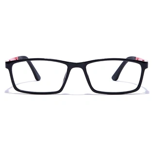 GRAVIATE by Coolwinks E12A7666 Glossy Black Full Frame Rectangle Eyeglasses for Men and Women