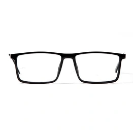 GRAVIATE by Coolwinks E12B5632 Glossy Black Full Frame Rectangle Eyeglasses for Men and Women