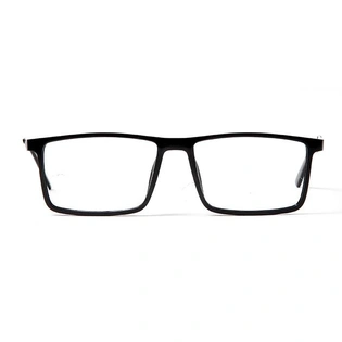 GRAVIATE by Coolwinks E12B5632 Glossy Black Full Frame Rectangle Eyeglasses for Men and Women